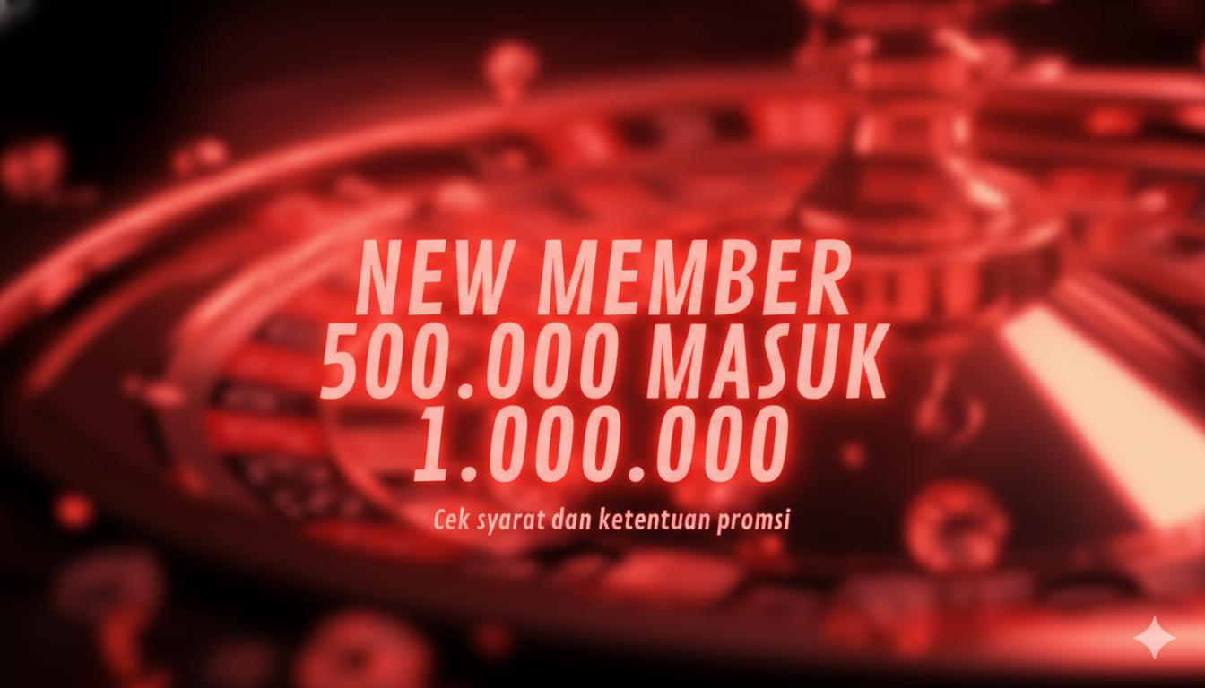 NEW MEMBER DEPOSIT 500 MASUK 1JT